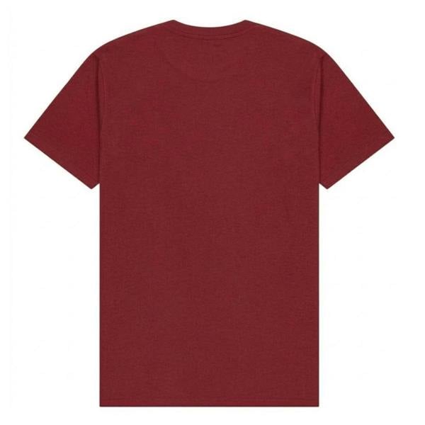 Aquascutum Mens Bordeaux Big Logo T-Shirt - Bordeaux/Burgundy - 