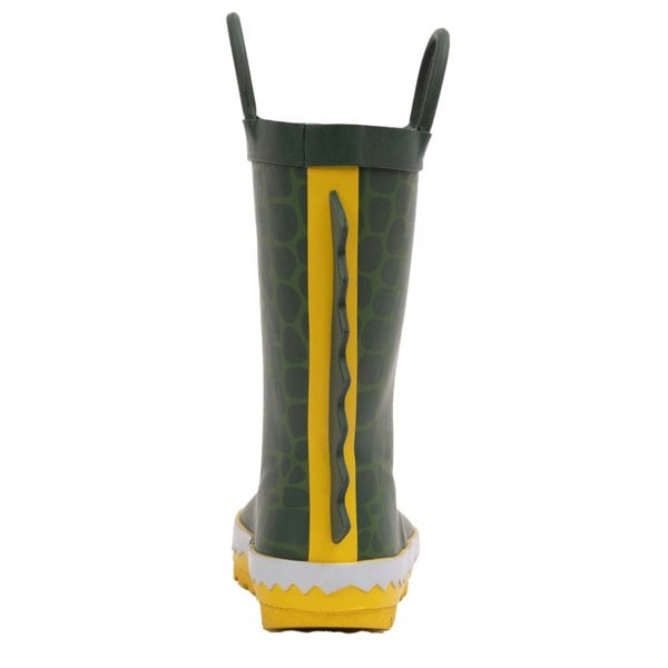 Trespass Childrens/Kids Crocodile Wellington Boots - Green/Yellow