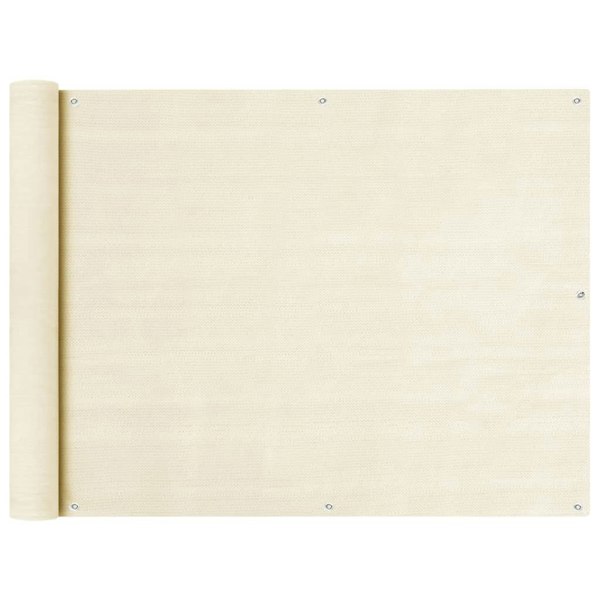 Berkfield Balcony Screen Cream 90x600 cm HDPE