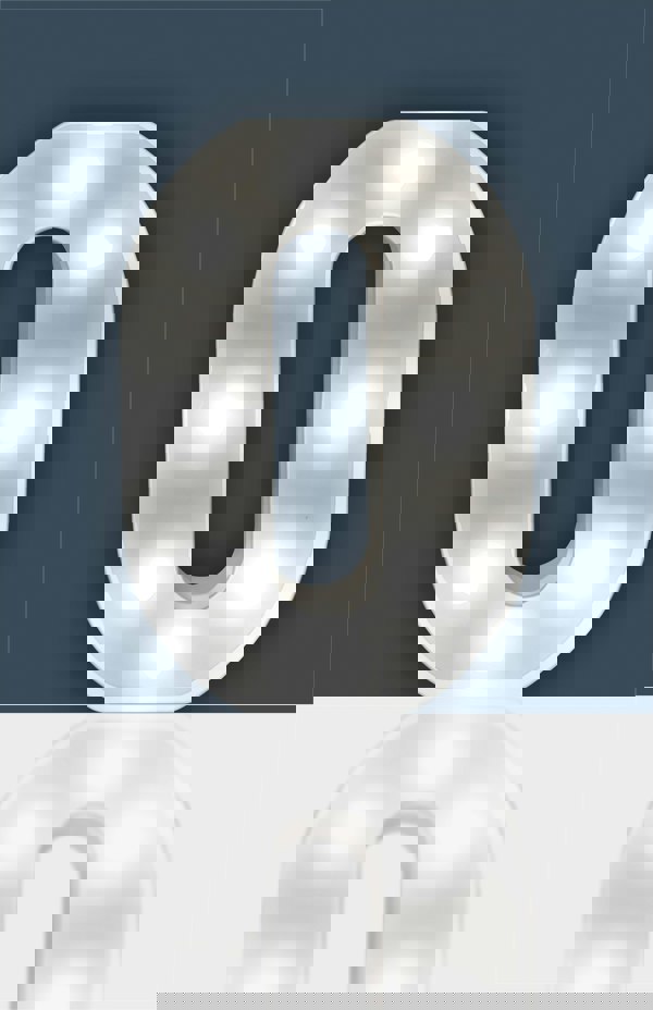 St Helens Battery Operated 3D LED Letter O Light