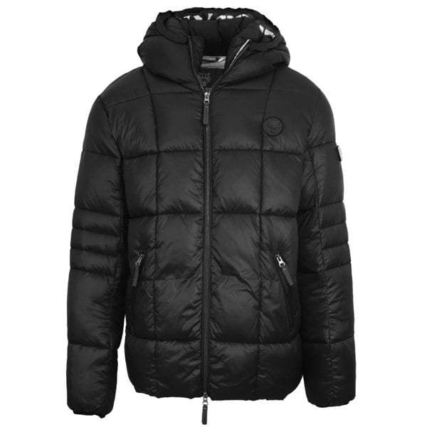 Plein Sport Small Circle Logo Quilted Jacket - Black