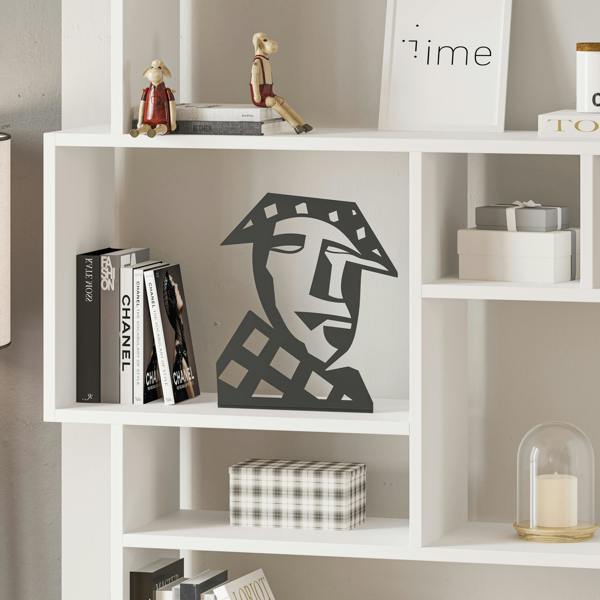 Decortie Max Modern Metal Art Home Decorative Ornament, Black