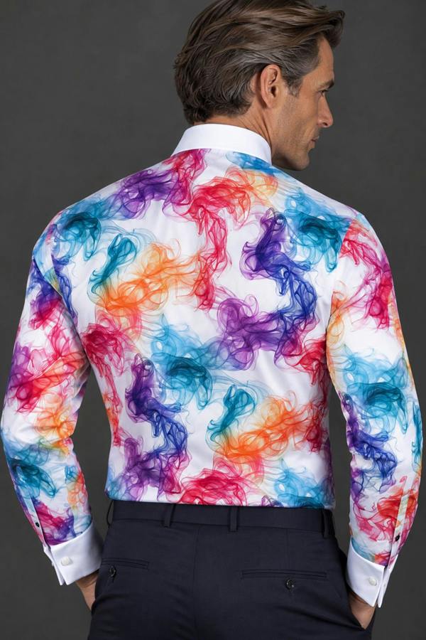 Claudio Lugli Smoke & Mirrors Tuxedo Shirt