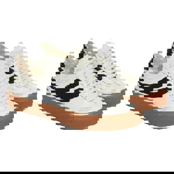 Superga Unisex Adult 4834 Club S Swallow Contrast Detail Vegan Leather Trainers - White/Black/Gum