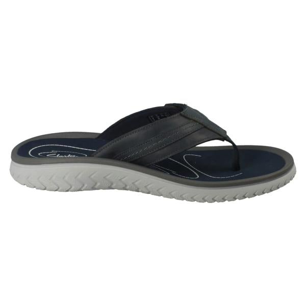Clarks Mens Clarks Adjustable Strap Toe Post Sandals - Wesley Sun