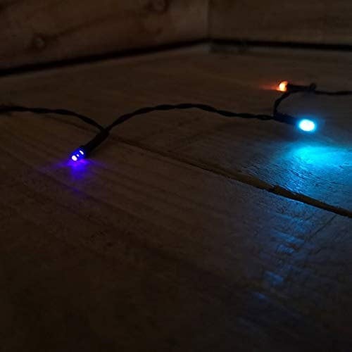 Samuel Alexander 100 LED 10m Premier Christmas Indoor Outdoor Multi Function Battery Operated String Lights with Timer in Rainbow