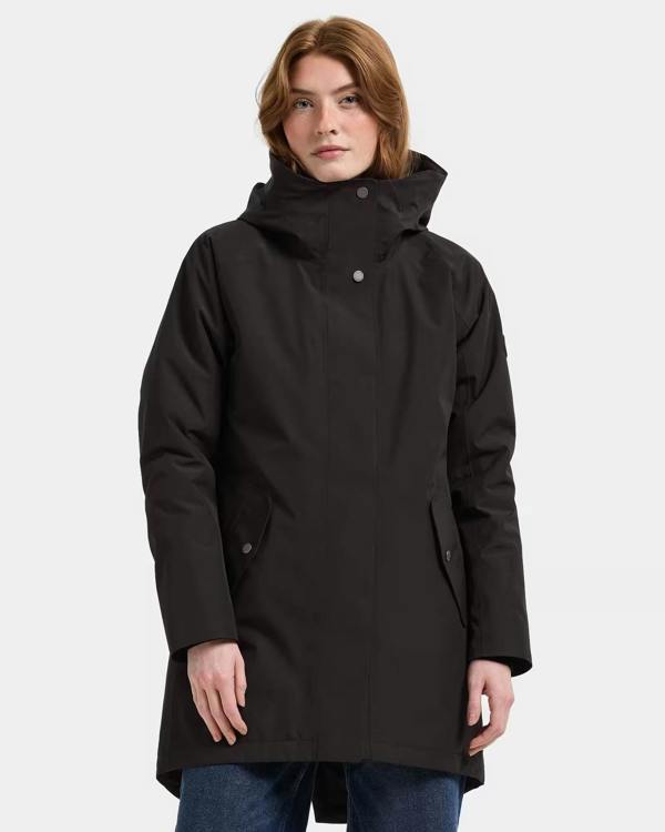 Didriksons Womens Alana Parka 2 - Black 060