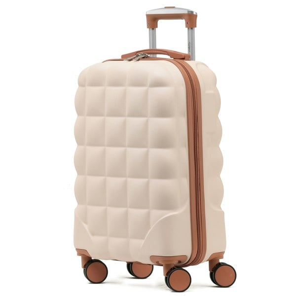 Flight Knight 55x35x20cm Hard Case Bubble Carry On Suitcase - 100+ Airline Approved