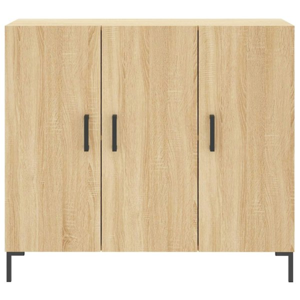 Berkfield Sideboard Sonoma Oak 90x34x80 cm Engineered Wood