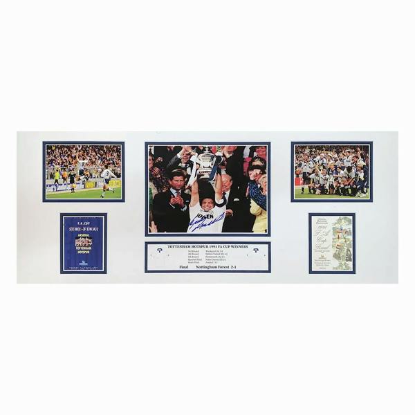 Gary Mabbutt signed Tottenham 1991 FA Cup Winners storyboard