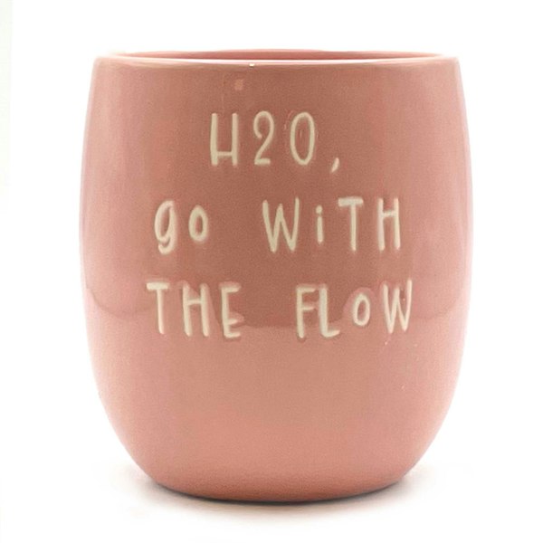 Scandi Home Set of 3 Pink Ceramic Slogan Planters