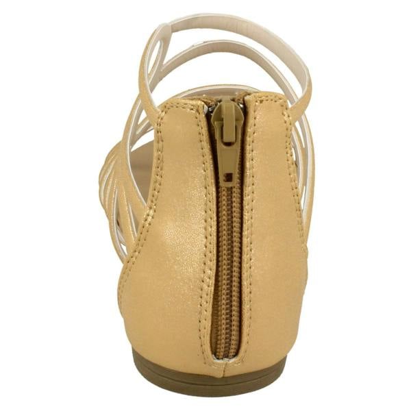 Spot On Ladies Spot On Flat Strappy Sandals F00053