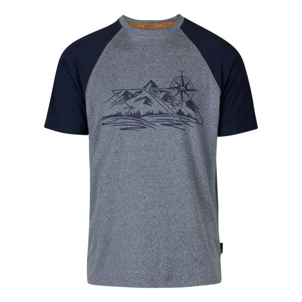 Trespass Mens Fullmer Mountain T-Shirt - Navy Marl
