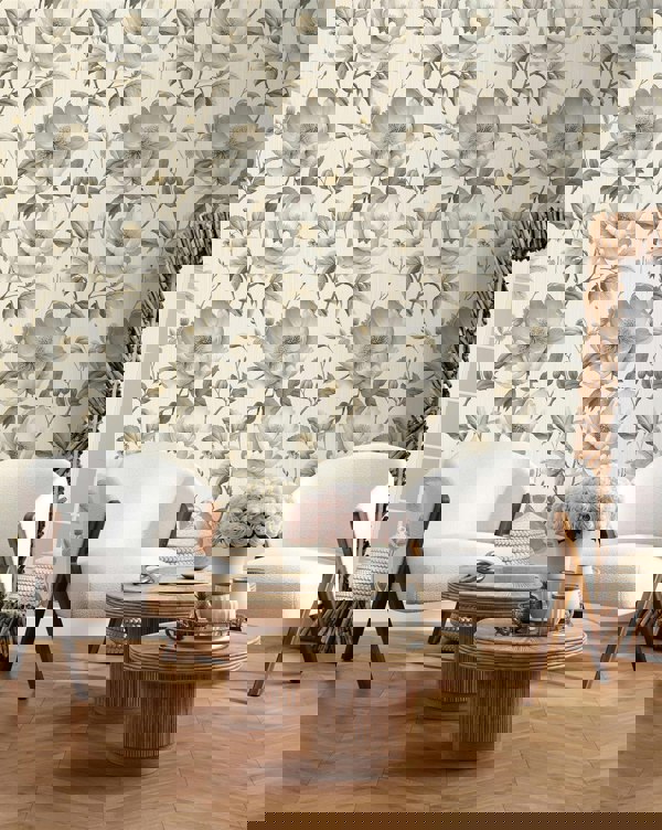 Muriva Alethia Floral Cream Wallpaper