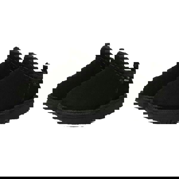 EverAu Womens/Ladies Quail Leather Slippers - Black - 