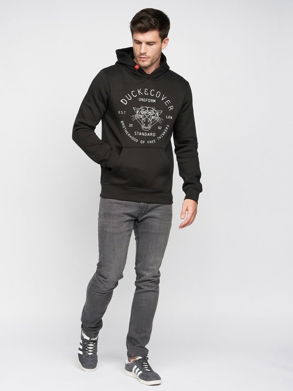 Duck and Cover Raylan Hoodie - Black