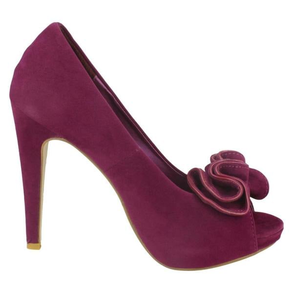 Spot On Ladies Spot On Slip On Heels