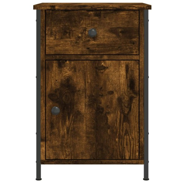 Berkfield Bedside Cabinets 2 pcs Smoked Oak 40x42x60 cm Engineered Wood