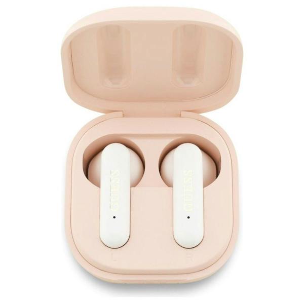 Guess 4G Metal Logo TWS Wireless Earphones Pink - GUTWSJ7HE4GP