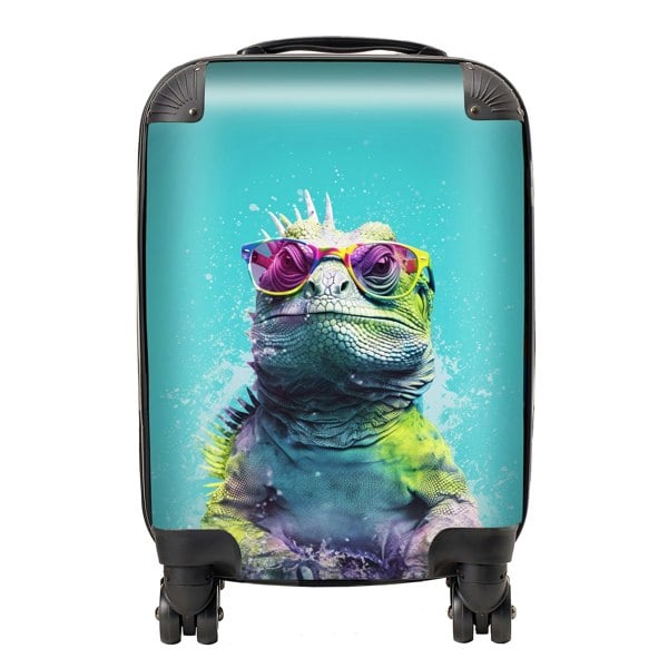 Warren Reed Inquisitive Splashart Iguana Suitcase