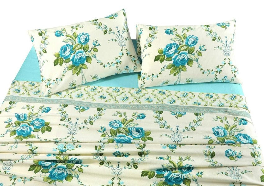 HomeSpace Direct Olivia Brushed Cotton Sheets and Pillowcases Set