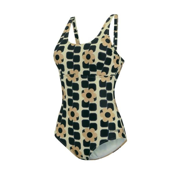 Regatta Womens/Ladies Orla Kiely Giant Square Flower One Piece Swimsuit - Monochrome
