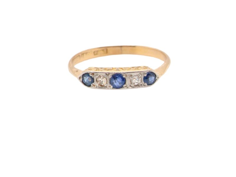 Vintage Tom A Vintage Sapphire and Diamond Ring