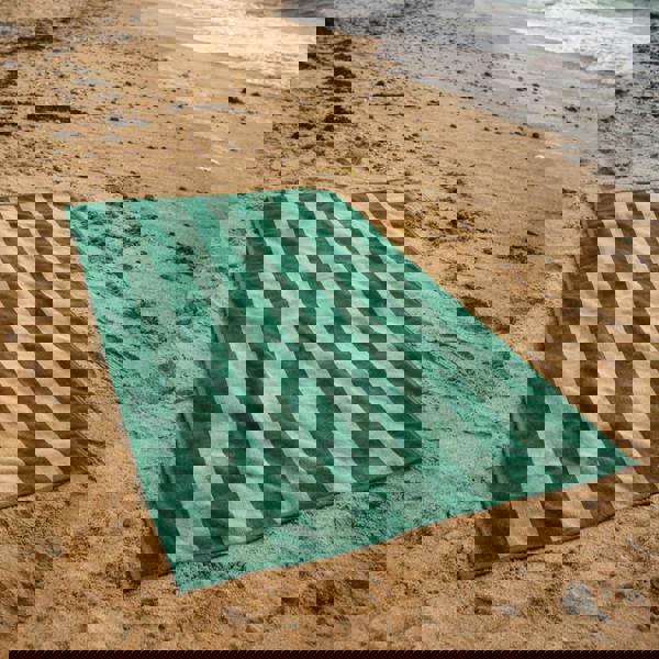 Misona Large Organic Cotton Striped Beach Towel