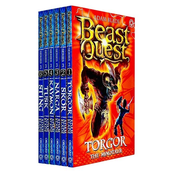 Orchard Books Beast Quest Series 3 The Dark Realm 6 Books Collection Set by Adam Blade