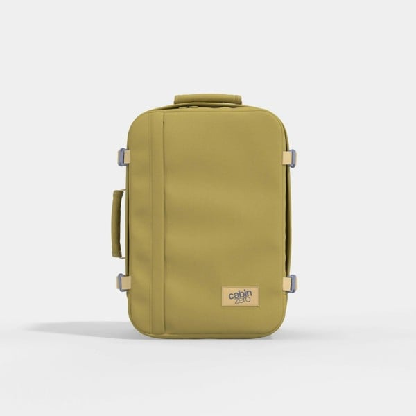CabinZero Classic Cabin Backpack 36L, Carry On Travel Backpack for 5+ Day Trips, Lightweight & Durable - Sand Storm
