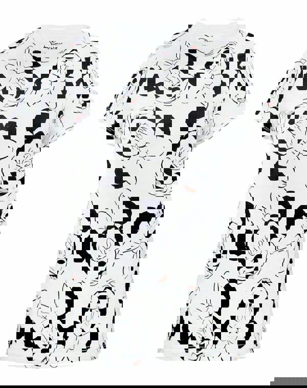 Disney Womens White Minnie Mouse Boyfriend Fit Short Sleeved T-Shirt