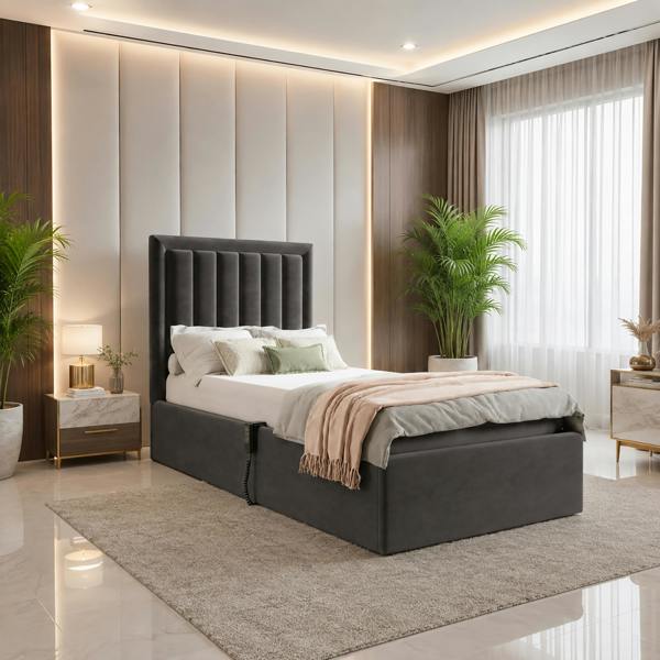 Paradise Beds Swan Electric Adjustable Bed with Mattress and Headboard