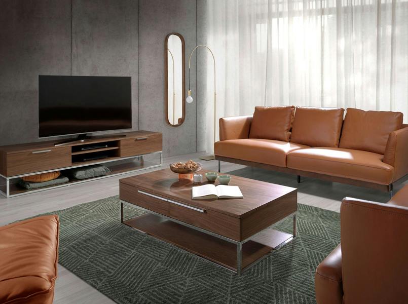 Angel Cerdá Oval walnut wall mirror 3234