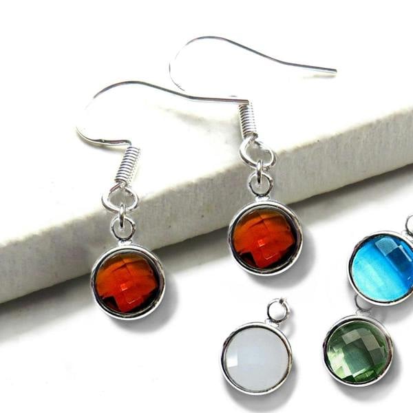 Aye Do Gifts Birthstone Silver Drop Earrings - Birthday Earrings