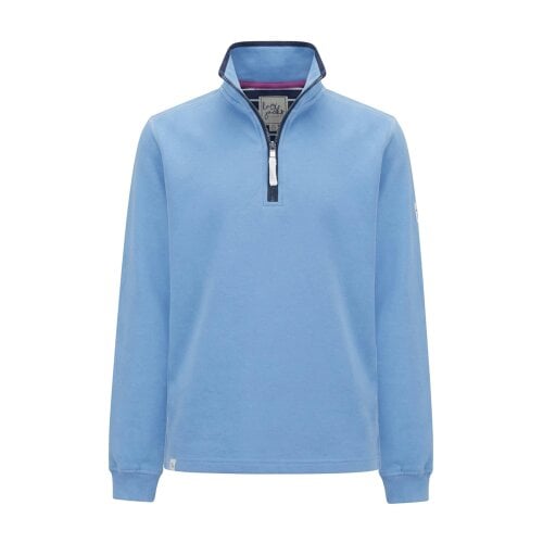Lazy Jacks LJ3 - Ladies 1/4 Zip Sweatshirt - Blue