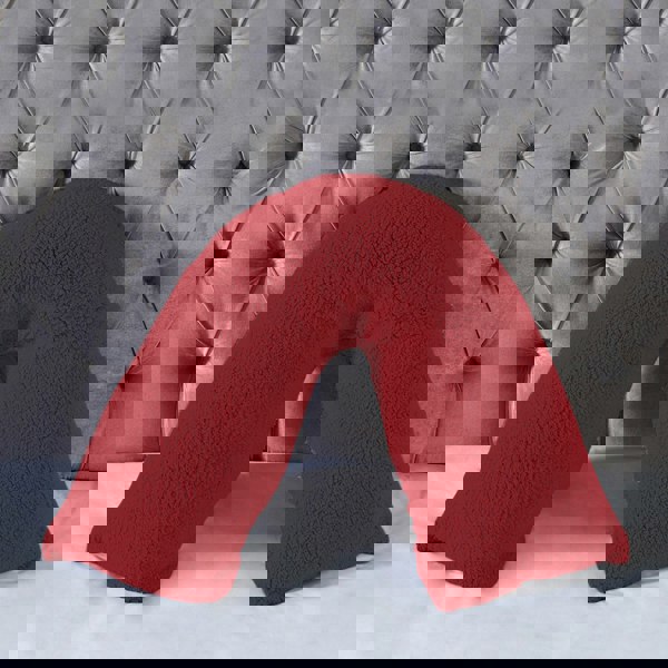 Snug City Teddy Bear Fleece Super Soft Cosy V Shape Pillowcase