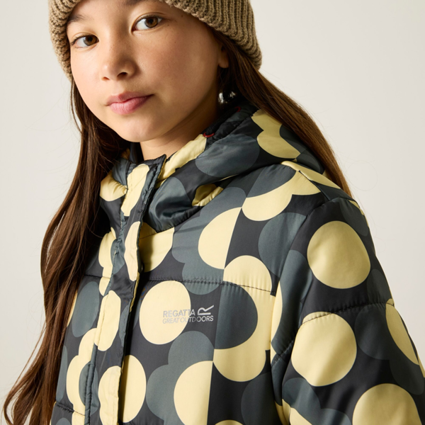 Regatta Girls Orla Kiely Plain Padded Jacket - Black
