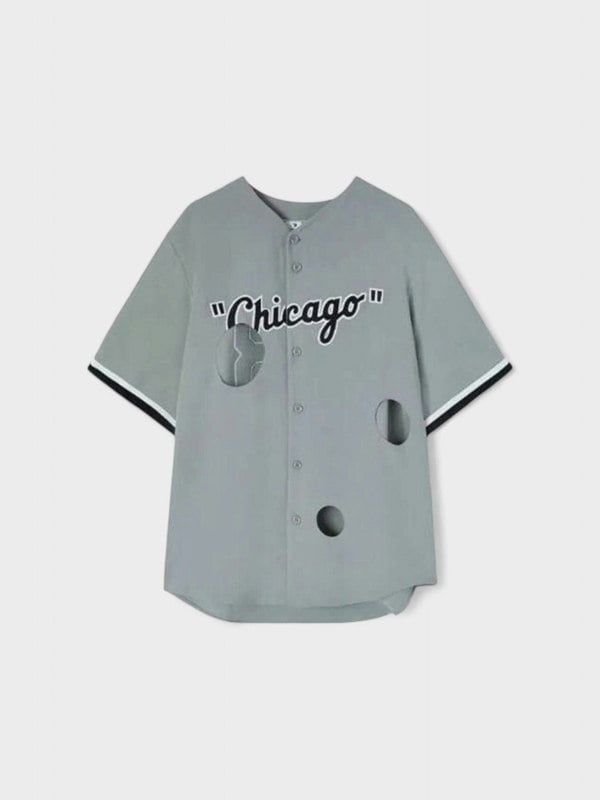 OFF - WHITE x MLB x Chicago WS Cut Out Shirt - Supplied FashionOff - White