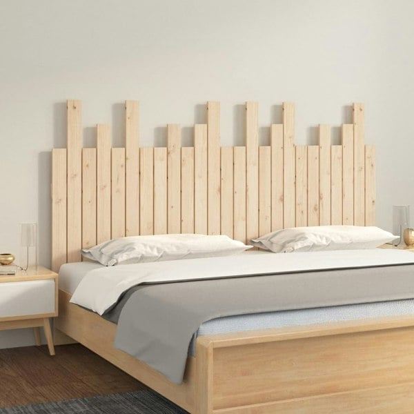Berkfield Wall Headboard 159.5x3x80 cm Solid Wood Pine