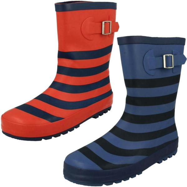 Spot On Childrens Spot On Buckle Detailed Wellingtons Stripe