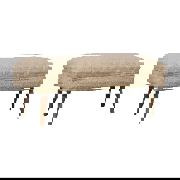 Artisan Furniture Cream Boucle Puffer Bench