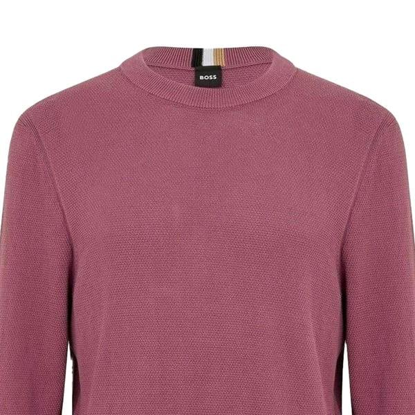 Boss Mens Ecaio-P Knitted Jumper - Bright Purple - 