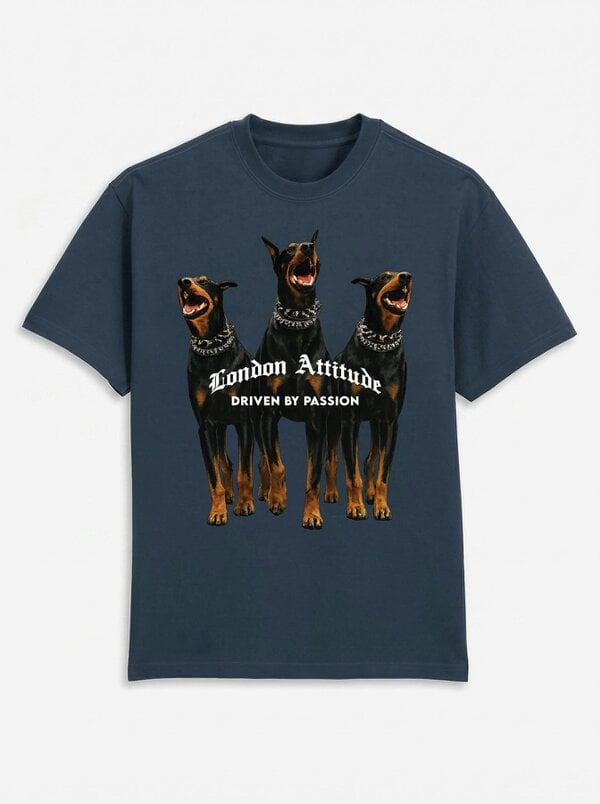 London Attitude Original Creators Doberman Oversized Heavyweight T-Shirt