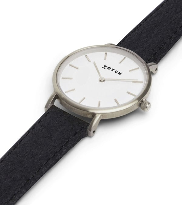 Votch Silver & Piñatex Watch | Petite