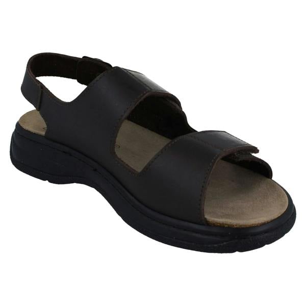 DB Shoes Mens DB Shoes Casual Wide Sandals With Adjustable Straps Alfie