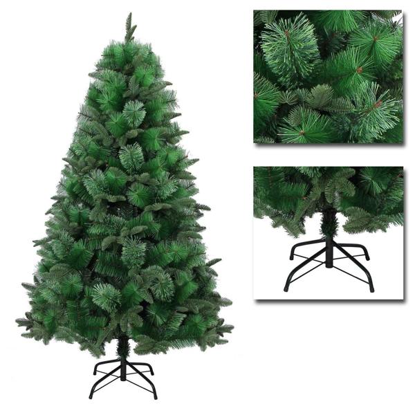 5ft to 8ft Green Artificial Christmas Tree Range with Mixed Tips and Easy Assembly image 7