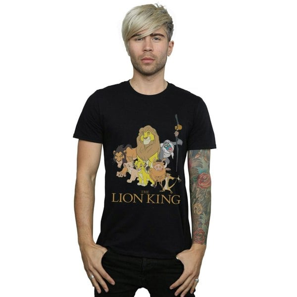 Disney Mens The Lion King Group T-Shirt - Black