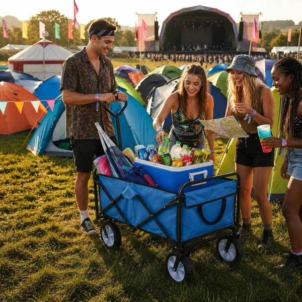 Monstershop All-Terrain Festival & Beach Drinks Trolley Blue