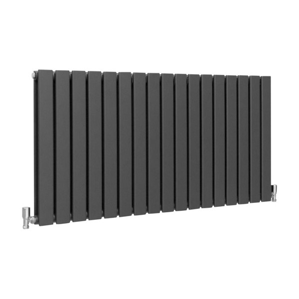 Designer Flat Panel Radiator - Anthracite Grey (600mm x 1190mm)