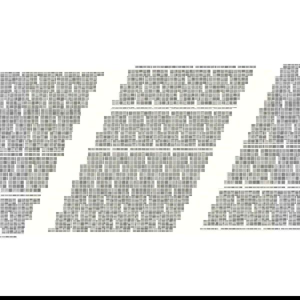 WT1591 - Natural Grey Limestone Mosaic Wall Tile Sticker Set - 15 x 15 cm (6 x 6 in) - 24 pcs